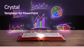  Presentation with blank note book and wooden - Slide set enhanced with infomation technology - book on wooden deck background and a violet colored foreground