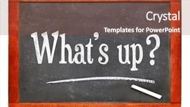  Presentation with urban - PPT theme having informal casual or urban slang background and a tawny brown colored foreground