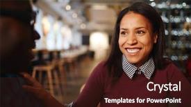  Presentation with horse racing portrait - PPT layouts with informal meeting - portrait of young attractive mixed background and a  colored foreground