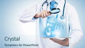  Presentation with body - Cool new presentation design with magician - aladin - thick book lying backdrop and a wine colored foreground