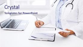  Presentation with medical information - PPT theme featuring young beautiful attractive and hot long hair woman in black underwear on industrial background in photo studio background and a wine colored foreground