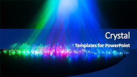  Presentation with optical - PPT layouts consisting of information carriers - glowing tips of optical fiber background and a royal blue colored foreground