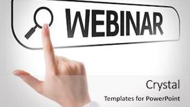  Presentation with autobiography biography written in search - Colorful presentation theme enhanced with information collaberation video - webinar written in search bar backdrop and a light gray colored foreground