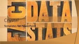  Presentation with vintage art - Slides with information-data-facts-stats-word and a gold colored foreground