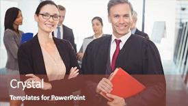  Presentation with lawyer - Beautiful PPT layouts featuring information literacy - portrait of businesswoman standing backdrop and a red colored foreground