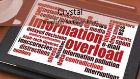  Presentation with tea cup - Presentation with information overload concept - word cloud background and a red colored foreground