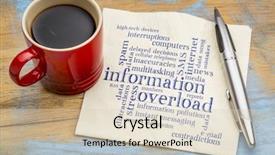  Presentation with telemedicine word cloud concept - Slide set with information overload concept - word cloud background and a lemonade colored foreground