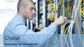  Presentation with information system security - Amazing PPT theme having undress in a european city backdrop and a tawny brown colored foreground