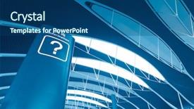  Presentation with information - Slide deck with information sign in the airport background and a ocean colored foreground