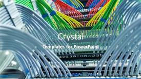  Presentation with information technology - PPT theme having information-technology-computer-network-colorful background and a teal colored foreground