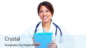  Presentation with chinese medical - Cool new slides with information technology intern - chinese medical doctor woman backdrop and a arctic colored foreground