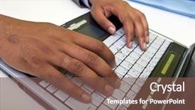  Presentation with indian - Theme with information technology intern - close up of indian mans background and a tawny brown colored foreground