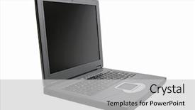  Presentation with black children computer - Presentation design having information widescreen - black portable computer isolated black background and a  colored foreground