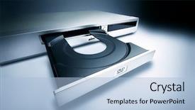  Presentation with golf player playing - PPT layouts having infra - dvd player background and a light blue colored foreground