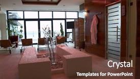  Presentation with wellness - Colorful theme enhanced with infra - modern spa and wellness space backdrop and a  colored foreground