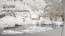  Presentation with infrared - Slide set enhanced with infrared landscape showing a lake background and a light gray colored foreground