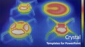  Presentation with business plan gas station - PPT layouts having infrared radiation - gas burner plate infra red background and a ocean colored foreground