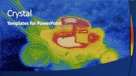  Presentation with radiation - PPT theme with infrared radiation - thermal image failure detection background and a  colored foreground