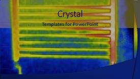 Presentation with infrared - Amazing theme having infrared radiation - thermal image of heating element backdrop and a gold colored foreground
