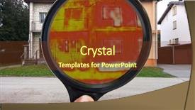  Presentation with investigation - Audience pleasing slide set consisting of infrared thermal imaging investigation backdrop and a tawny brown colored foreground