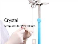  Presentation with infusion - Slide set having window of a luxurious hotel background and a black colored foreground.