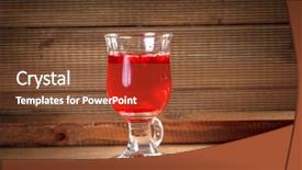  Presentation with infusion - PPT layouts featuring infus nutrition - glass healing infusion of goji background and a tawny brown colored foreground