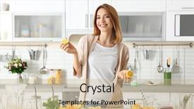  Presentation with lemonade - Beautiful presentation featuring infusion - beautiful young woman preparing lemonade backdrop and a soft green colored foreground