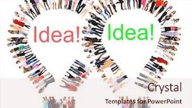  Presentation with corporate - Amazing presentation theme having ingenious - many colleagues corporate teamwork backdrop and a lemonade colored foreground