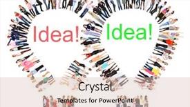  Presentation with problem solution idea concept 3d - PPT layouts having ingenious - workforce concept achievement idea background and a lemonade colored foreground