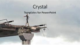  Presentation with overcome - Amazing slide deck having ingenuity - she is determined to overcome backdrop and a light gray colored foreground