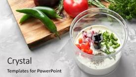  Presentation with taco - PPT layouts having ingredients for fish taco background and a  colored foreground