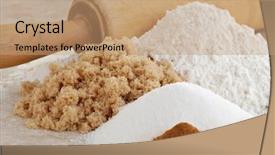  Presentation with baking vintage - Beautiful presentation featuring ingredients with vintage rolling pin backdrop and a coral colored foreground