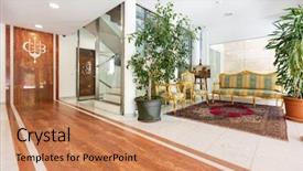  Presentation with condominium - Cool new presentation with ingress - interior modern entrance with elegant backdrop and a coral colored foreground