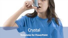  Presentation with oxygen - Amazing PPT layouts having inhale exhale - teen girl applying oxygen treatment backdrop and a teal colored foreground