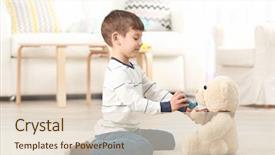  Presentation with inhaler - Beautiful slide deck featuring inhaler at home allergy backdrop and a lemonade colored foreground