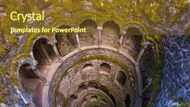  Presentation with well - Audience pleasing slide set consisting of initiate - initiation well in castle quinta backdrop and a tawny brown colored foreground