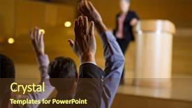  Presentation with conference - Beautiful PPT layouts featuring initiatives - business executives actively participating backdrop and a tawny brown colored foreground