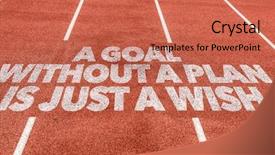  Presentation with goal - Amazing slide deck having initiatives - goal without a plan is backdrop and a coral colored foreground