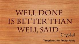  Presentation with well - Colorful presentation theme enhanced with initiatives - well done is better than backdrop and a coral colored foreground