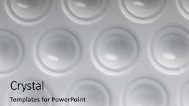  Presentation with injection plastic - Slide deck having injection molding - plastic dimples macro background and a light gray colored foreground
