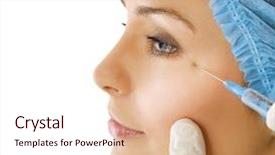  Presentation with injection plastic - Colorful presentation enhanced with injection plastic surgery backdrop and a sky blue colored foreground