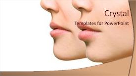  Presentation with fold - Beautiful theme featuring injection to nasolabial fold beauty backdrop and a lemonade colored foreground