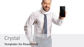  Presentation with cervical - Slide set with injured-man-with-a-cervical background and a light gray colored foreground