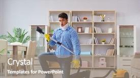  Presentation with injury - PPT layouts enhanced with injured man with neck injury background and a  colored foreground