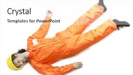  Presentation with brown sugar isolated on white - Colorful slides enhanced with injured worker - injured worked isolated on white backdrop and a  colored foreground