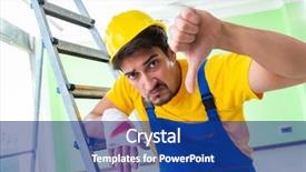  Presentation with work injury - Cool new theme with injured worker at the work backdrop and a  colored foreground