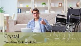  Presentation with young college student diagnosis of chlamydia - Theme having injury research - young student studying at home background and a  colored foreground