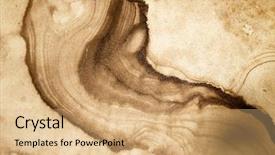  Presentation with ink blot - Slides featuring ink blot - abstract stains surface background and a coral colored foreground