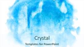  Presentation with ink blot - Colorful slide set enhanced with ink blot - watercolor blue abstract background backdrop and a cool aqua colored foreground