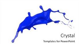  Presentation with fresh water splash green apple isolated white - Audience pleasing slides consisting of ink drop - colored paint splash isolated backdrop and a  colored foreground